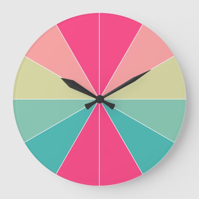 Färg Segmented 01 Stor Klocka (Framsida)