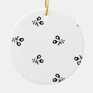 Färg senaste Anpassningsbar TextLogo Ceramic Ornam Julgransprydnad Keramik