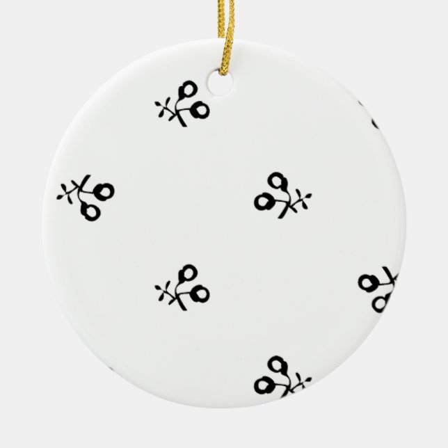 Färg senaste Anpassningsbar TextLogo Ceramic Ornam Julgransprydnad Keramik (Framsidan)