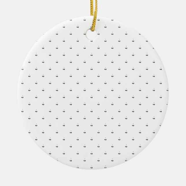 Färg senaste Anpassningsbar TextLogo Ceramic Ornam Julgransprydnad Keramik (Framsidan)