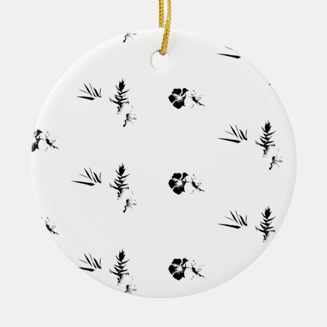 Färg senaste Anpassningsbar TextLogo Ceramic Ornam Julgransprydnad Keramik (Framsidan)