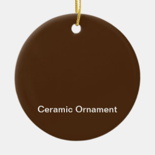 Färg senaste Anpassningsbar TextLogo Ceramic Ornam Julgransprydnad Keramik