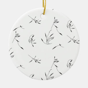 Färg senaste Anpassningsbar TextLogo Ceramic Ornam Julgransprydnad Keramik