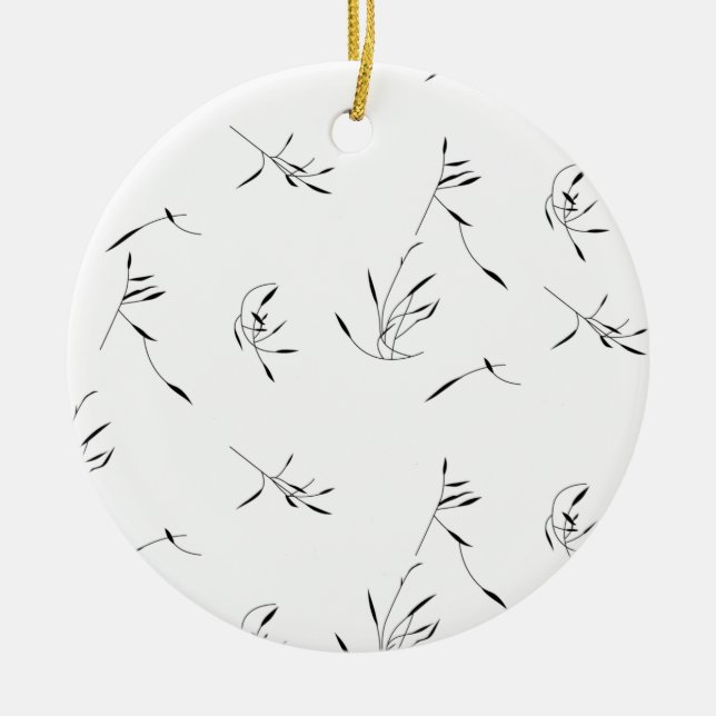 Färg senaste Anpassningsbar TextLogo Ceramic Ornam Julgransprydnad Keramik (Framsidan)