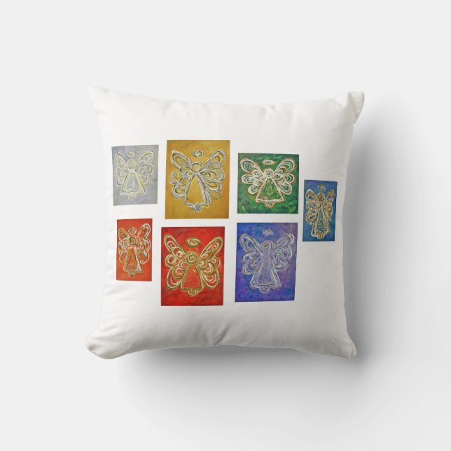 Färg-serien Änglar Art Decorative Dekorativ kudde (Framsida)