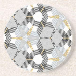Färg sexkantsruta: geometriskt kaleidoskop. underlägg