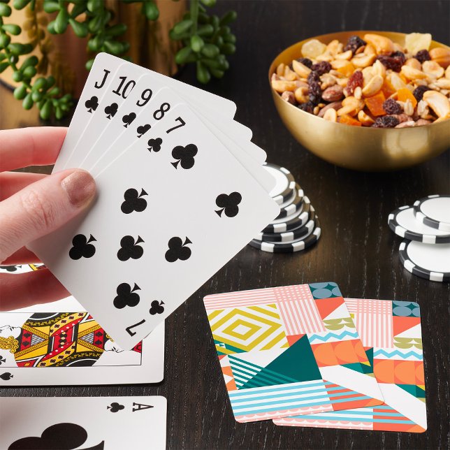 Färg Shapely Mönster Casinokort (Skapare uppladdad)