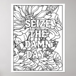 Färg själv Poster för fruktlösa själar