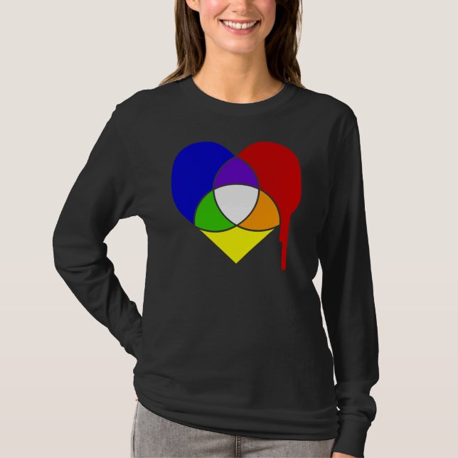 färg-sjökort tee shirt (Framsida)