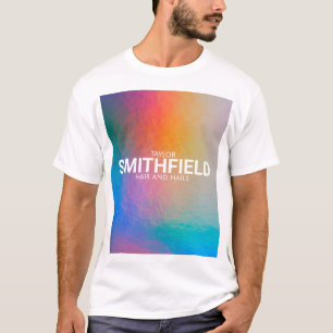 Färg skifttangenten Neon Light Holographic, Trend T Shirt