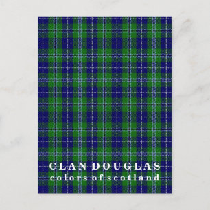 Färg, Skottlands Klan Douglas Tartan Vykort