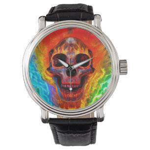 Färg Skull Armbandsur