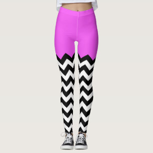 Färg som blockerar sparremönster leggings