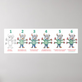 Färg som en monster poster