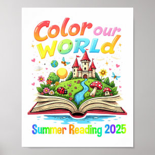 Färg: Sommarläsningsprogrammet för sommaren 2025 Poster