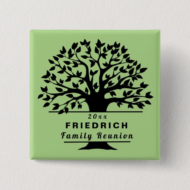 Färg Souvenir Gift med åldrad familjeåterförening Knapp (Framsida)