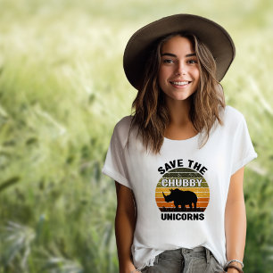 Färg Spara Knubbiget Unicorns Vintage Sunset T Shirt