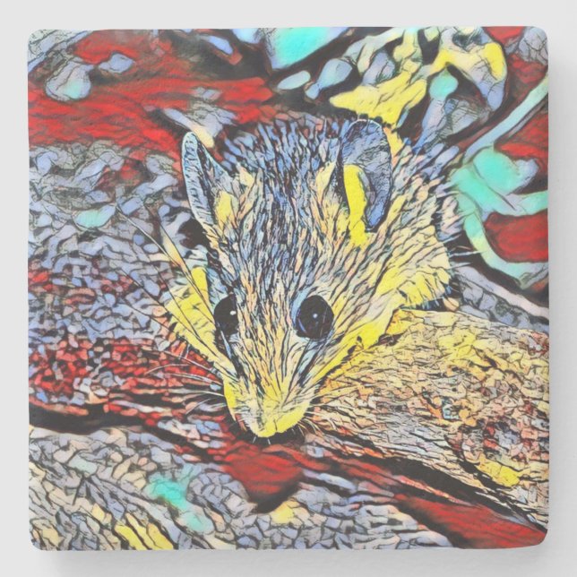 Färg-spark - mus stenunderlägg (Framsidan)