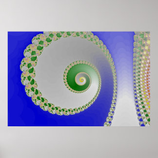 Färg Spiral Poster