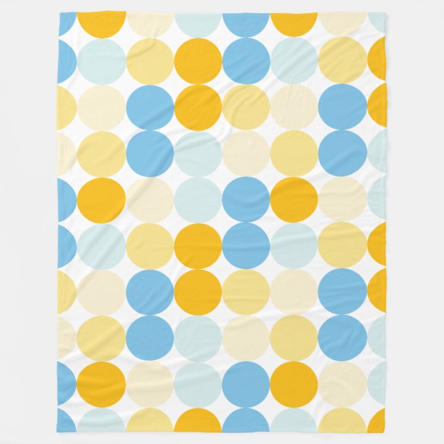 Färg Spots 02 Fleecefilt (Framsidan)