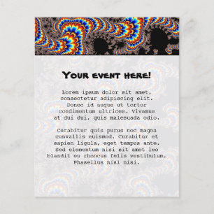 Färg Springa - Fractal Art Flygblad