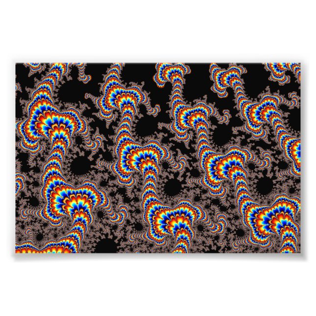 Färg Springa - Fractal Art Fototryck (Framsidan)