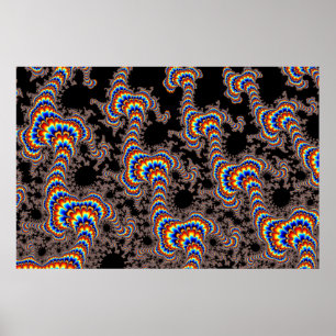Färg Springa - Fractal Art Poster