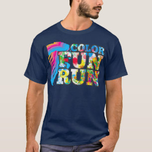 Färg Springa Kids School Fundising Tävling Rolig T Shirt