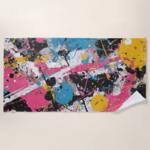 Färg Sprut Abstrakt Expressionistisk Konst