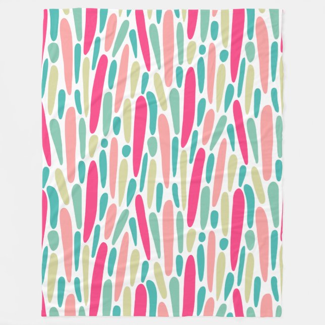 Färg Stänk 150222 - Färger 01 Dekorativ kudde Fleecefilt (Framsidan)