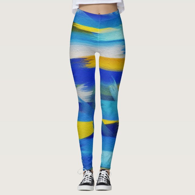 Färg Stänk #27 Leggings (Framsida)