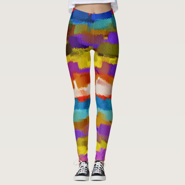 Färg Stänk #29 Leggings (Framsida)