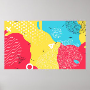 Färg stänk abstrakt tecknadens bakgrund eller barn poster