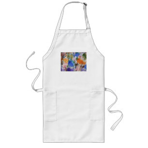 Färg Stänk Apron Långt Förkläde