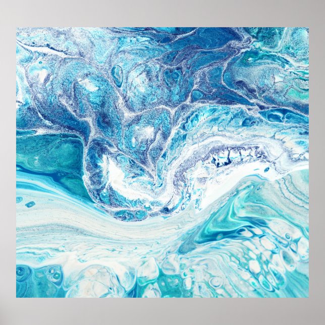 Färg Stänk: Bakgrund för akryl Abstrakt Poster (Framsidan)