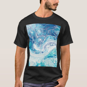 Färg Stänk: Bakgrund för akryl Abstrakt T Shirt