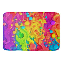 Färg Stänk-bakgrunden Badrumsmatta