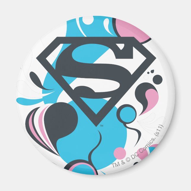 Färg Stänk Blue Magnet (Framsidan)