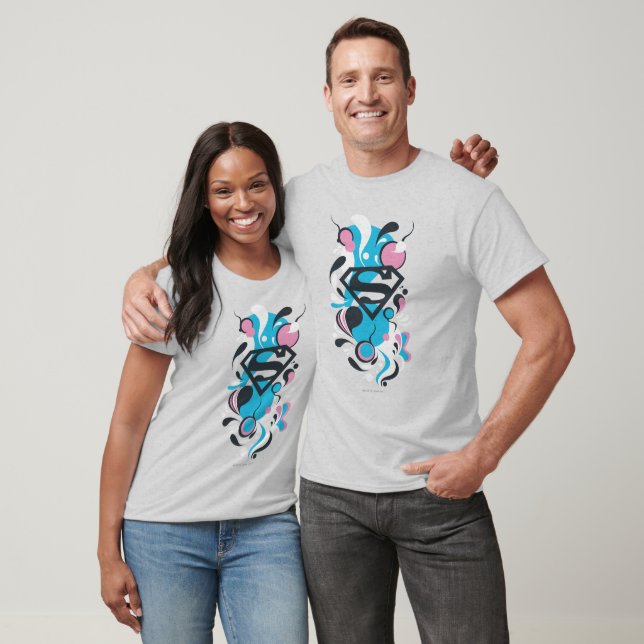 Färg Stänk Blue T-shirt (Unisex)