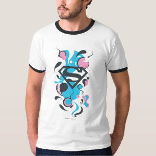 Färg Stänk Blue Tee Shirt