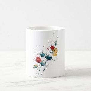 Färg stänk kaffemugg