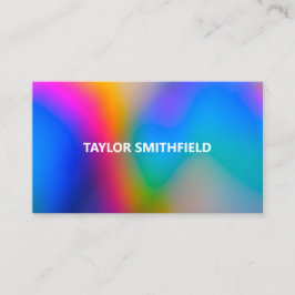 Färg Stänk Modern Swirl Visitkort