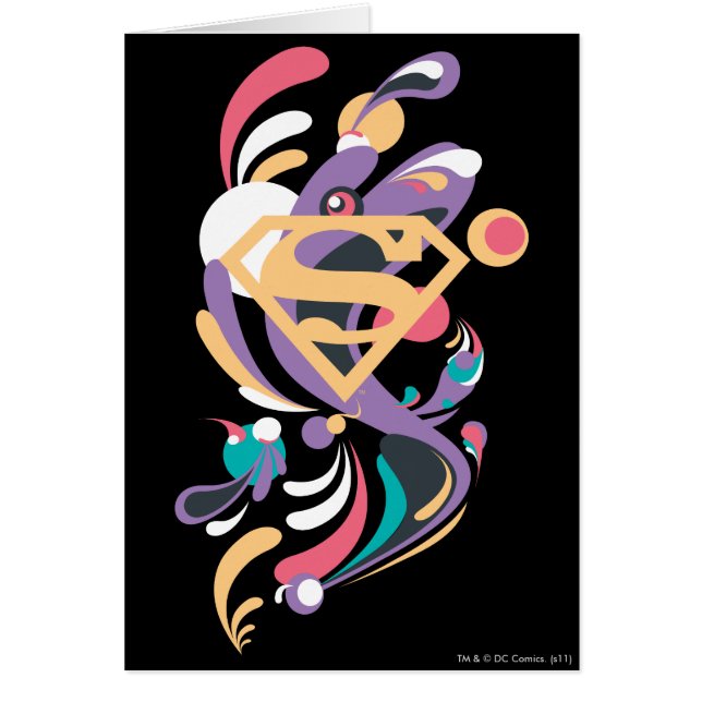 Färg Stänk Orange Hälsningskort (Framsidan)