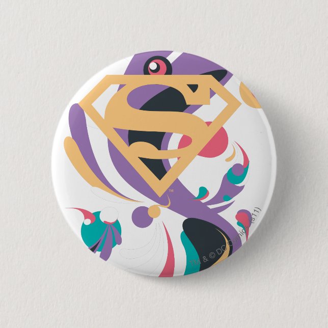 Färg Stänk Orange Knapp (Framsida)