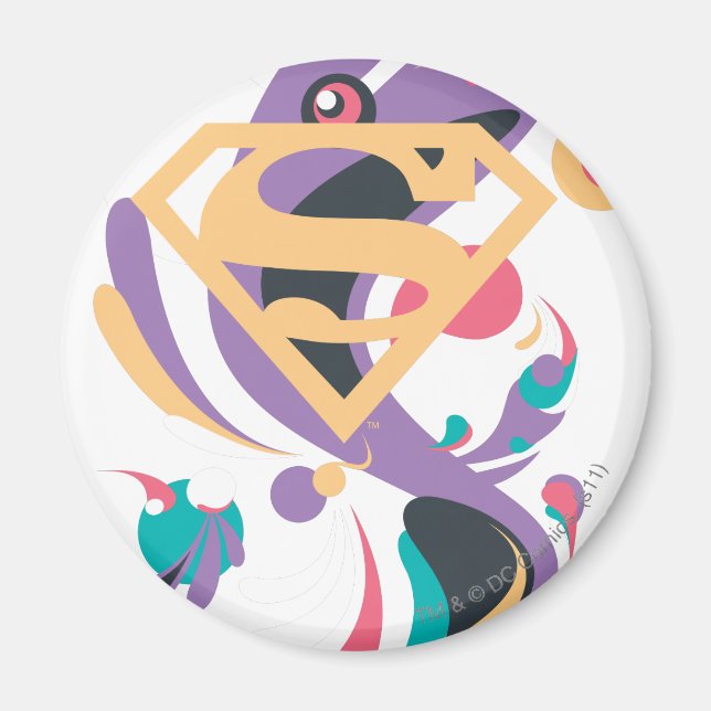 Färg Stänk Orange Magnet (Framsidan)