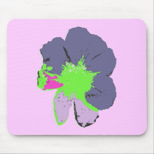 Färg Stänk/PopArt Flower Musmatta