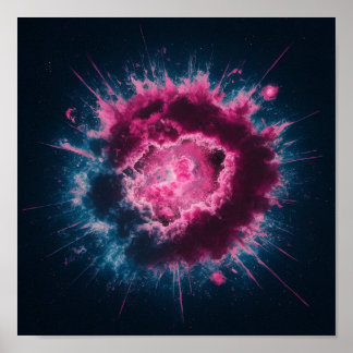 Färg Stänk Poster