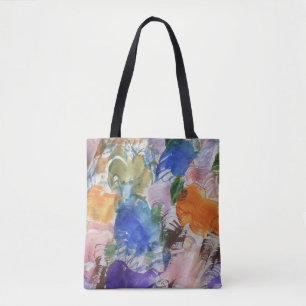 Färg Stänk Tote Bag Tygkasse