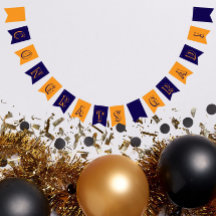 Färg Studenten i marinblå och Orange