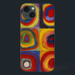 Färg Studie av Squares Circles i Pad Air Case<br><div class="desc">Kandinsky's Modern Abstrakt Oljemålnings on Canvas Series - Färg Study Squares Circles Painting</div>